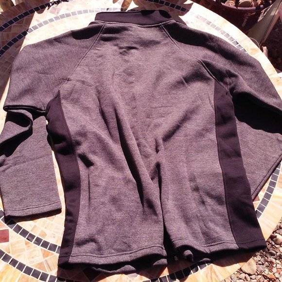 Skyline Wears X-2 Fleece Jacket Pockets Unisex Men's XXL Cotton/Poly Grey Black - Picture 9 of 10